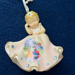 Sleeping Beauty Ornament with Gold Accents